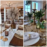 Gedeckte Hochzeitstische