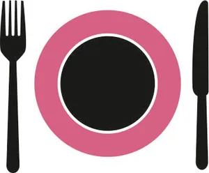 Logo der Mietprofis mit Teller, Gabel und Messer