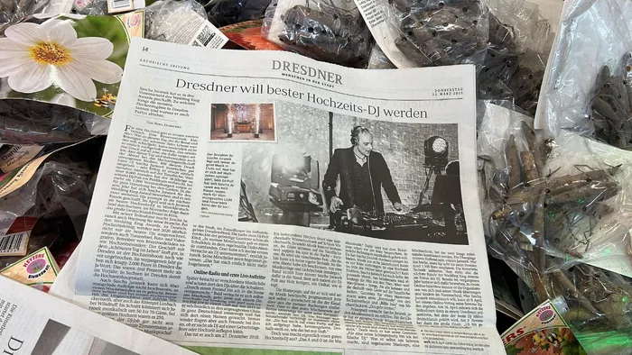DJ Sascha Juranek in der Sächsischen Zeitung Dresden