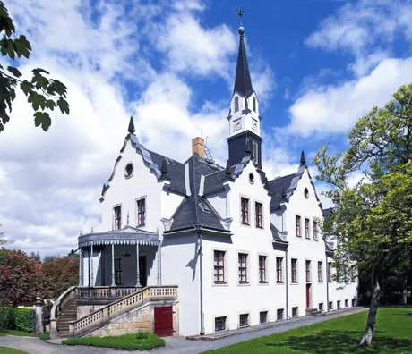 Westseite von Schloss Burgk in Freital